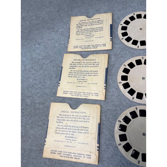 Vintage 1950s View-Master Tom Corbett Space Cadet Reel Set of 3 - Picture 6 of 8